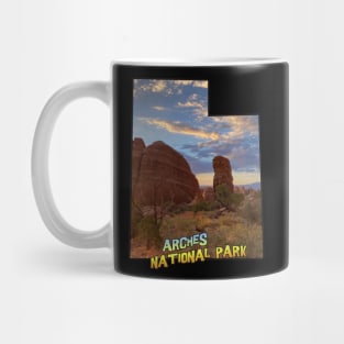 Utah Outline (Arches National Park) Mug